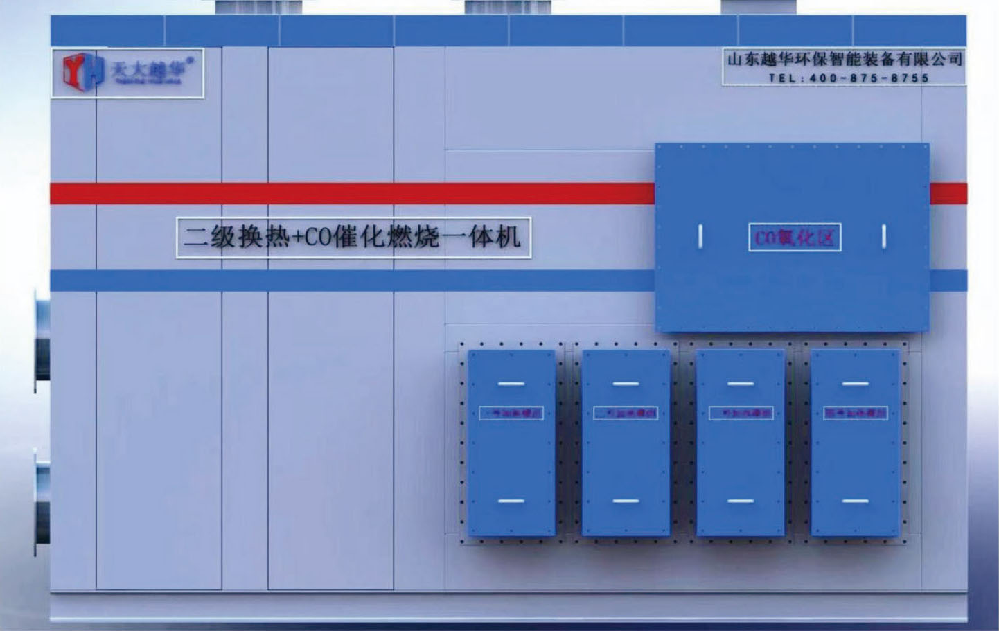 二級換熱+CO催化燃燒一體機